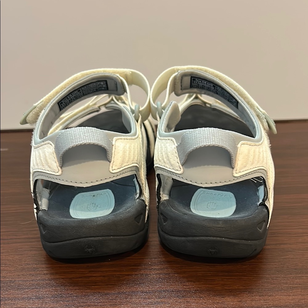 Women’s Teva Off White Velcro Strap Sandals - Picture 4 of 6